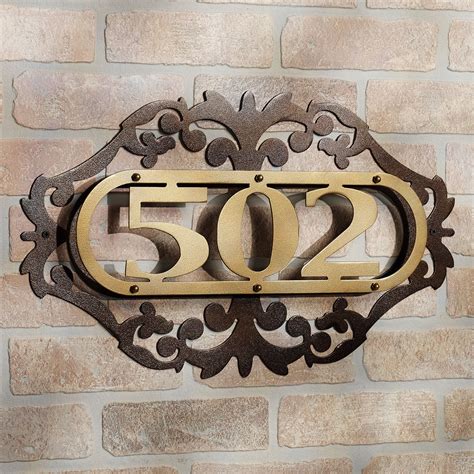 metal sign for my house|decorative metal house numbers.